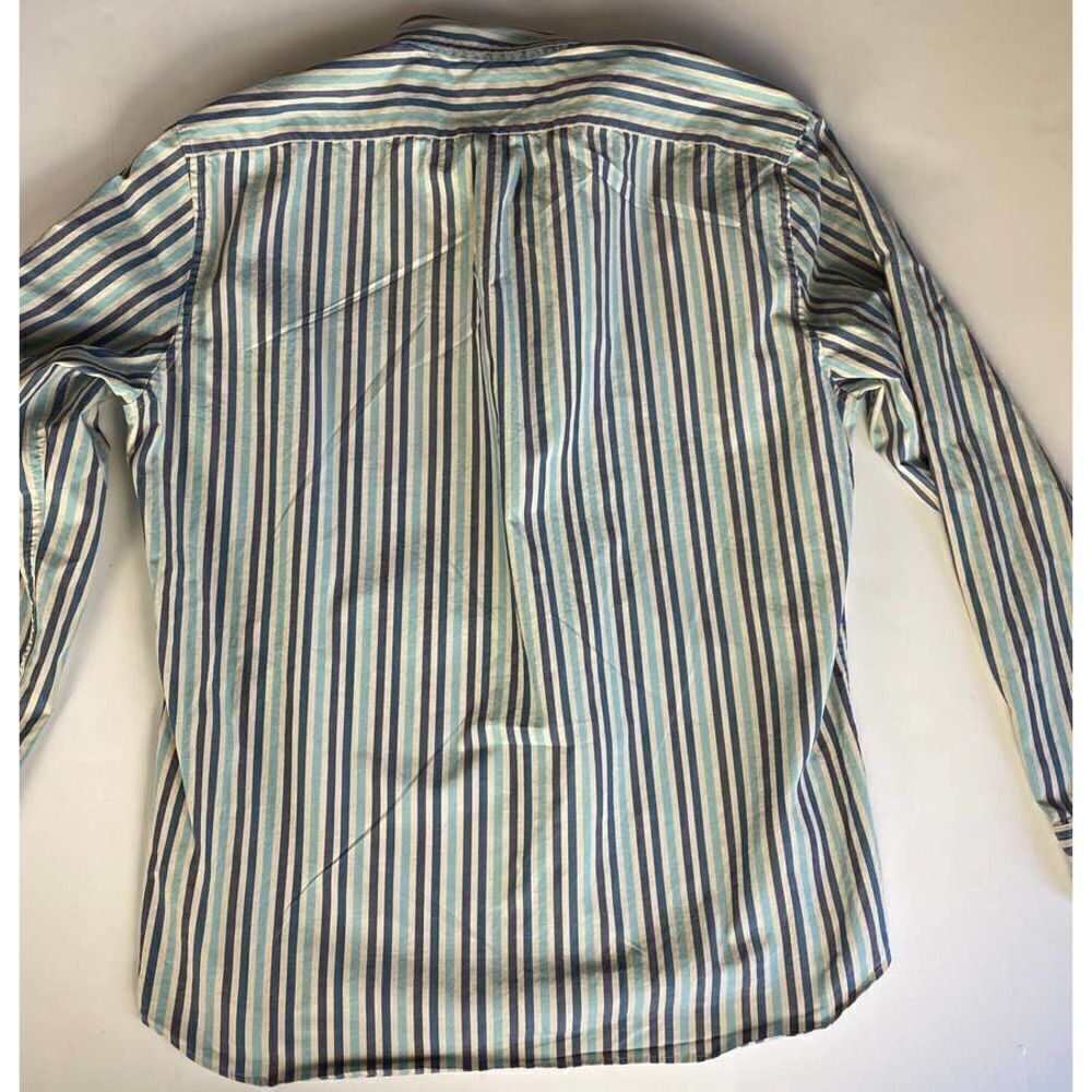 J. Crew Button Down Organic Cotton Shirt Stripes - Size XL - Picture 4 of 8